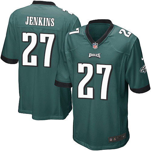 Youth Game Malcolm Jenkins Nike Jersey Midnight Green Home - #27 NFL Philadelphia Eagles